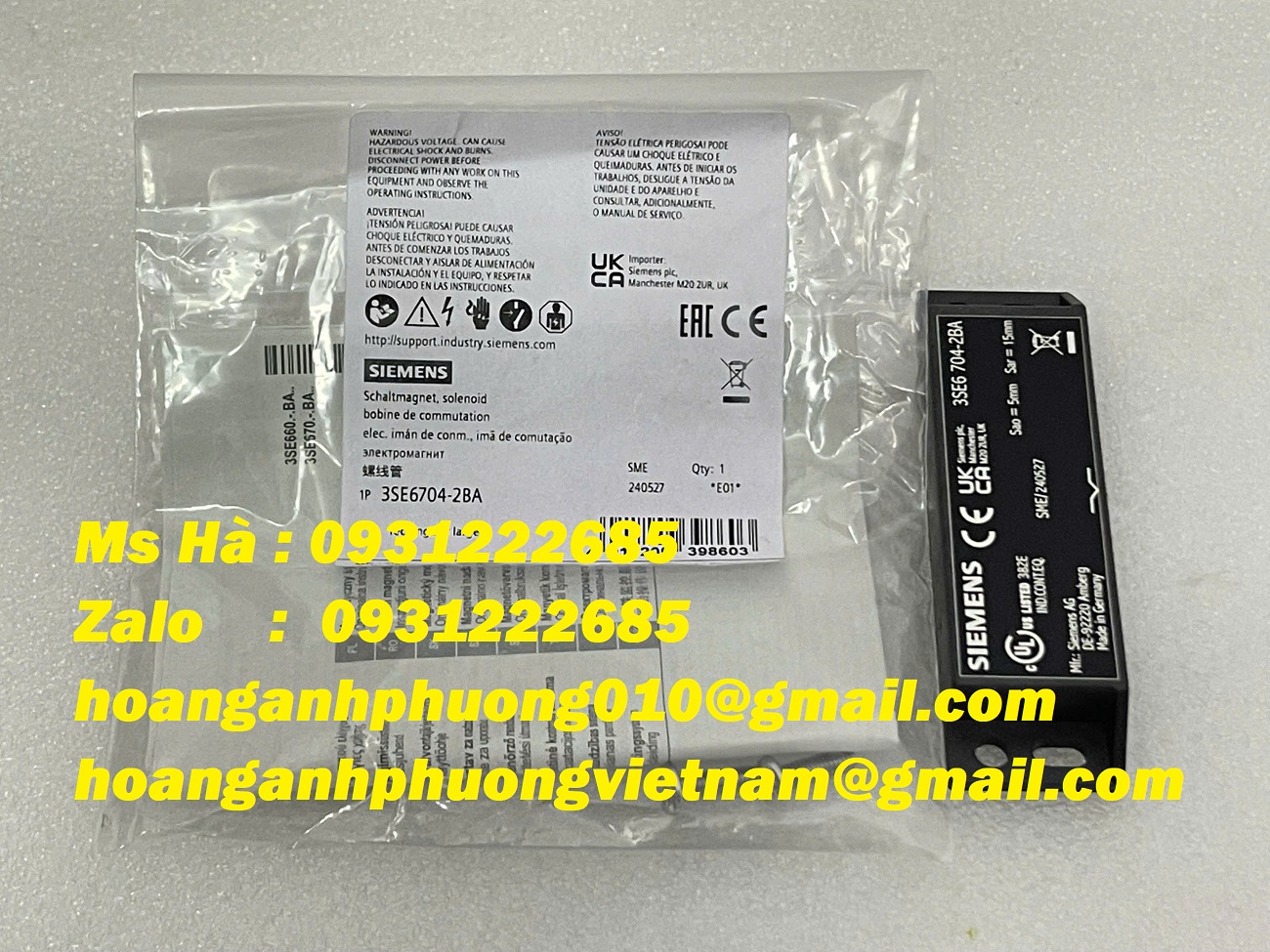 Siemens - Công tắc an toàn 3SE6 704-2BA giao hàng nhanh chóng